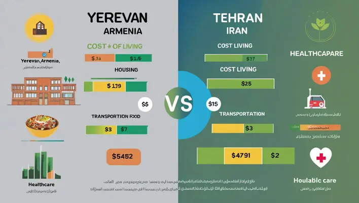 مقایسه هزینه‌های زندگی در ارمنستان با ایران